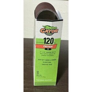 5-pack Gator 3” X 18” 120 Grit Prepare Sanding Belts